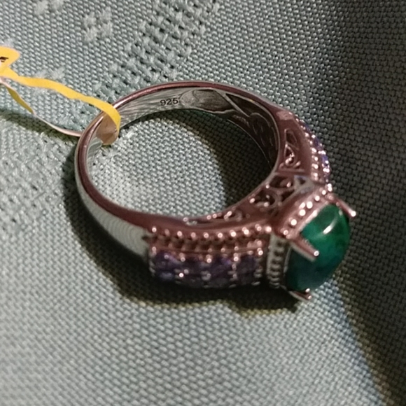 NWT- AAA-*TANZANITE & CHRYSOCOLLA* STERLING RING. SIZE 9. (👇) - Picture 2 of 5